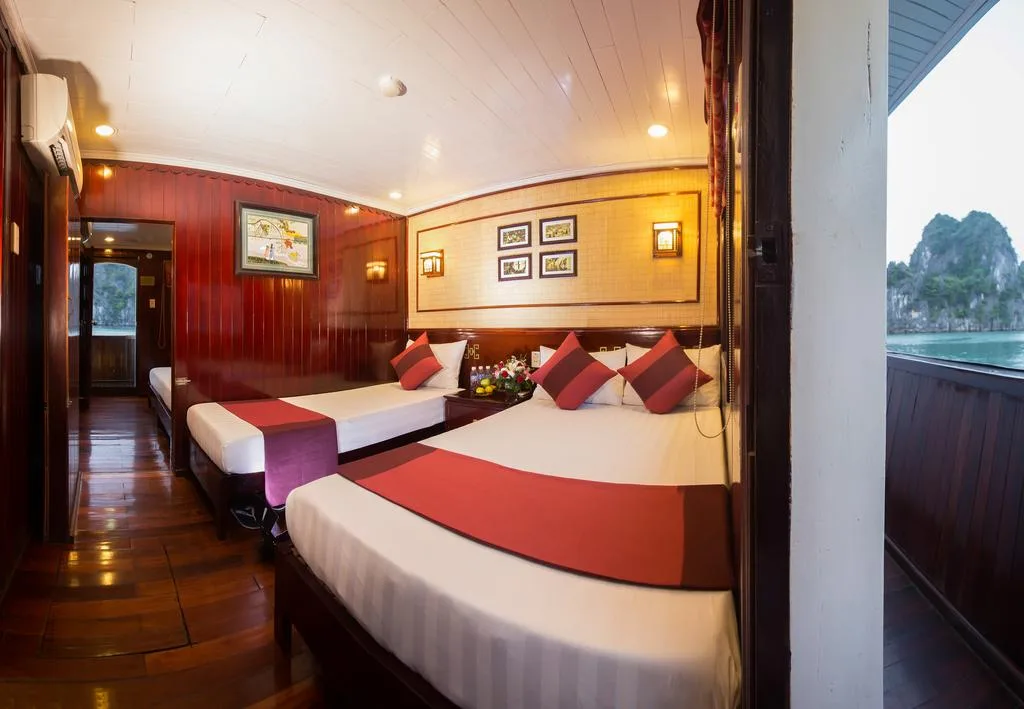 Halong Bay 3D2N Cruise – Swan Junk – Day 3: CAP LA – BAI TU LONG BAY – HON GAI – HANOI (B, L)